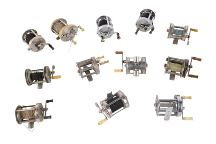 Twelve Shakespeare Bait Casting and Level-Line Reels