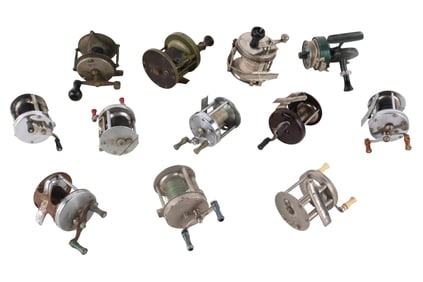 Twelve Bait Casting, Level Line, and Spinning Reels