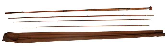 Late 19th C. Mahogany Spey Rod