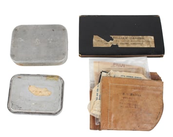 Four Vintage Fly Wallets/Cases