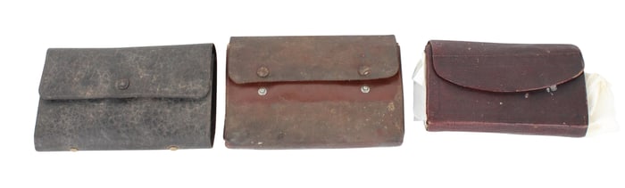 Three Vintage Fly Wallets