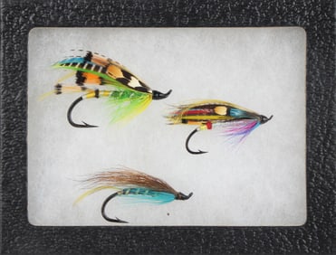 Three Megan Boyd Salmon Flies