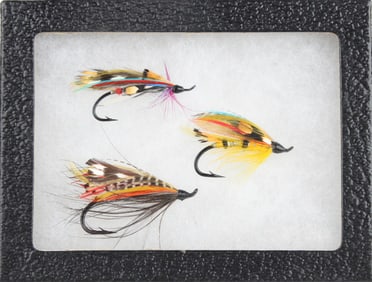 Three Megan Boyd Salmon Flies