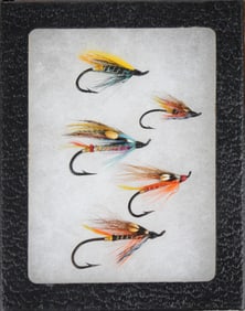 Five Megan Boyd Salmon Flies