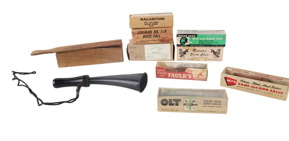 Ten Assorted Game Calls