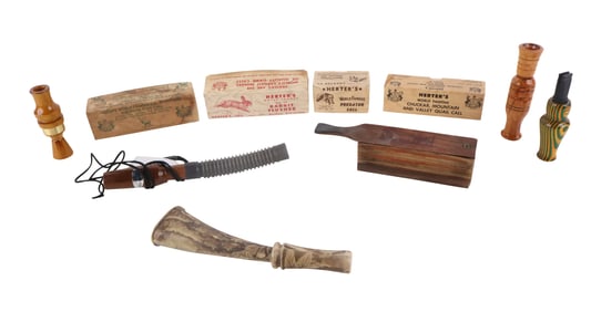 Ten Assorted Game Calls