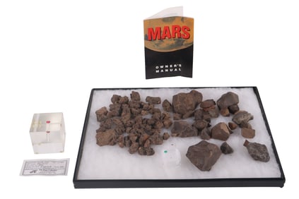 Group of Meteorite Fragments
