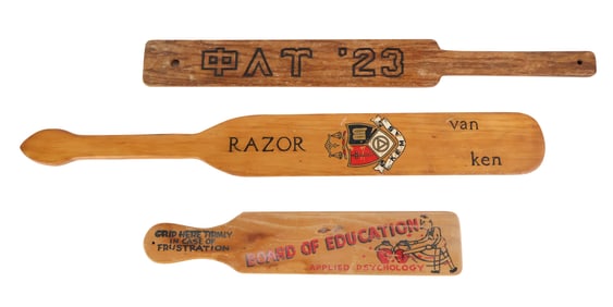 Vintage 1923 Phi Lamda Tau Paddle