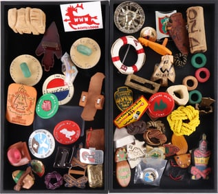 Large Group of Boy Scouts of American Kerchief Slides