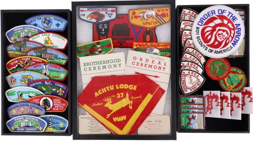 Large Group of Order of the Arrow Patches