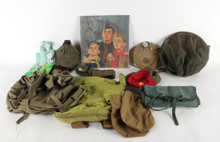 Group of Vintage Boy Scout Equipment