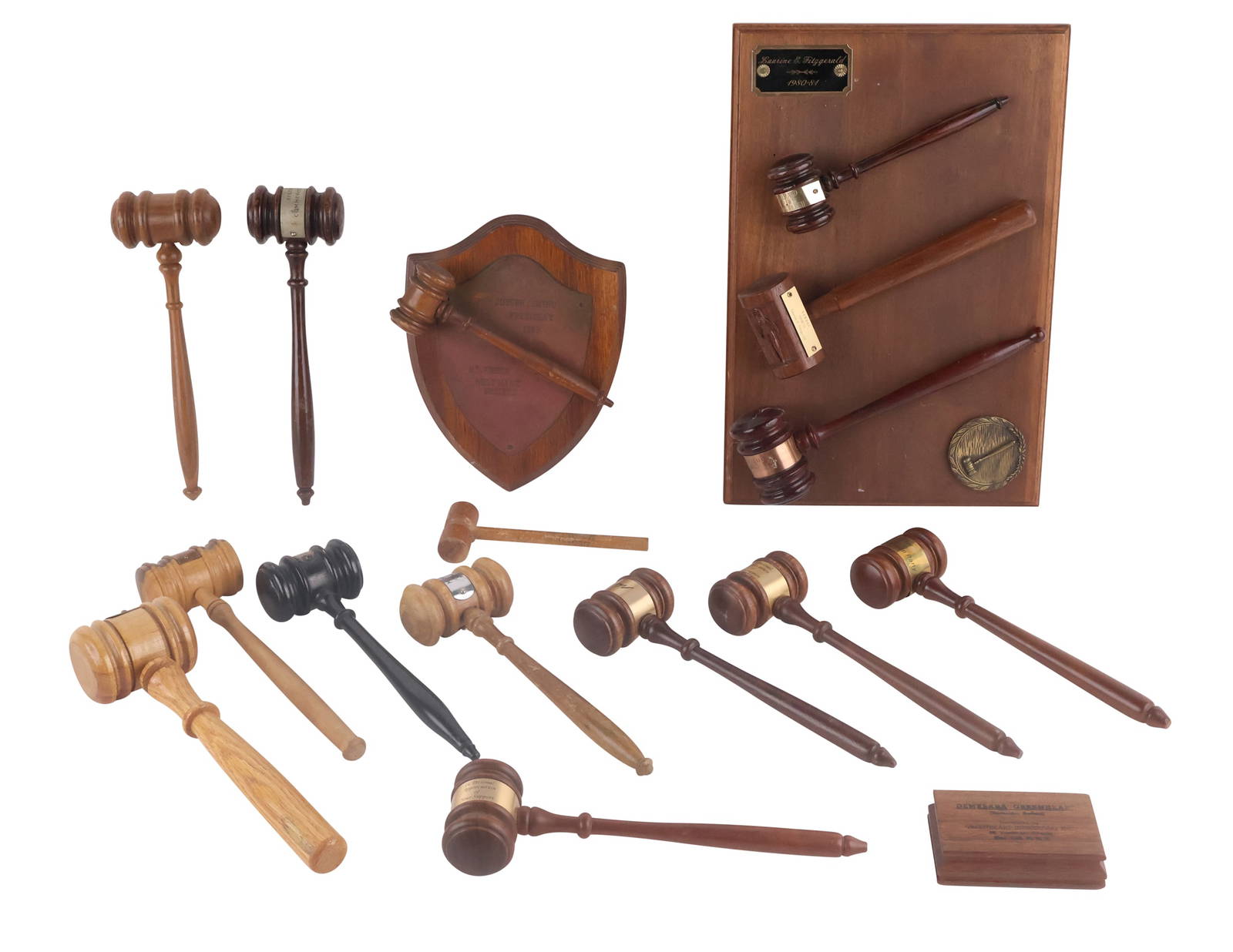Group Of Assorted Gavels Auction