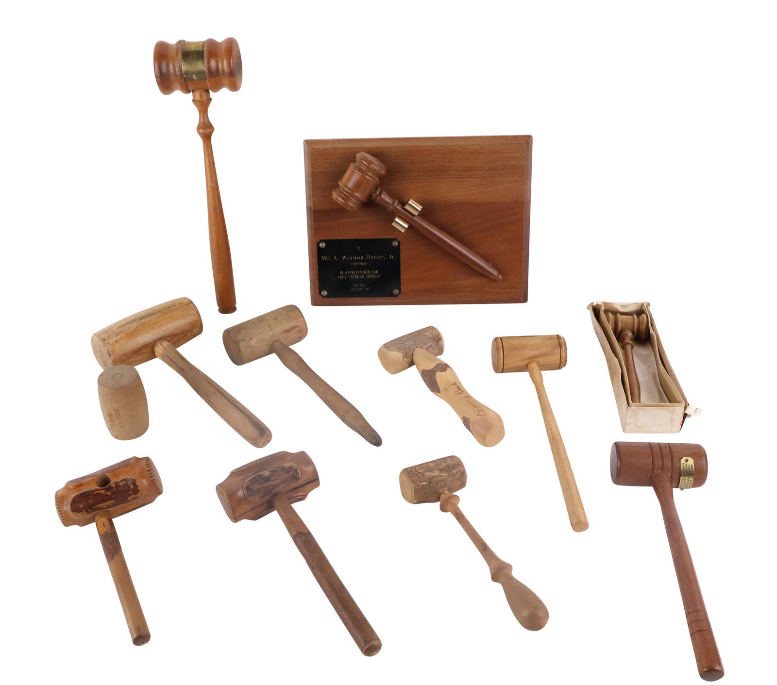 Group Of Assorted Gavels Auction