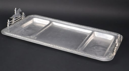 Palmer Smith Aluminum Double Handled Tray