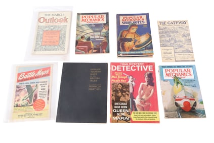 Large Group of Vintage Magazines and Maps