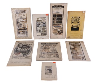 Large Group of Vintage Movie Poster Proofs