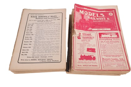 Group of Vintage Models, Railways, and Locomotives Catalogs