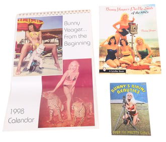 Group of Signed Bunny Yeager Memorabilia
