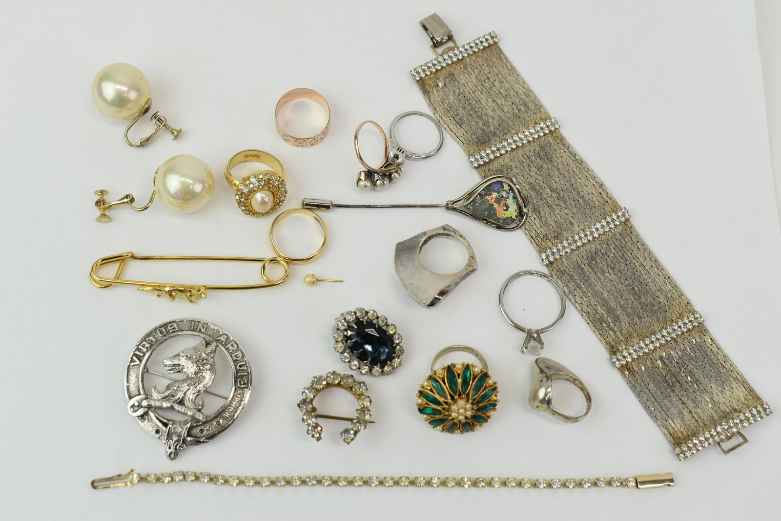 Group of Assorted Jewelry Including Gold and Sterling (1 of 19)