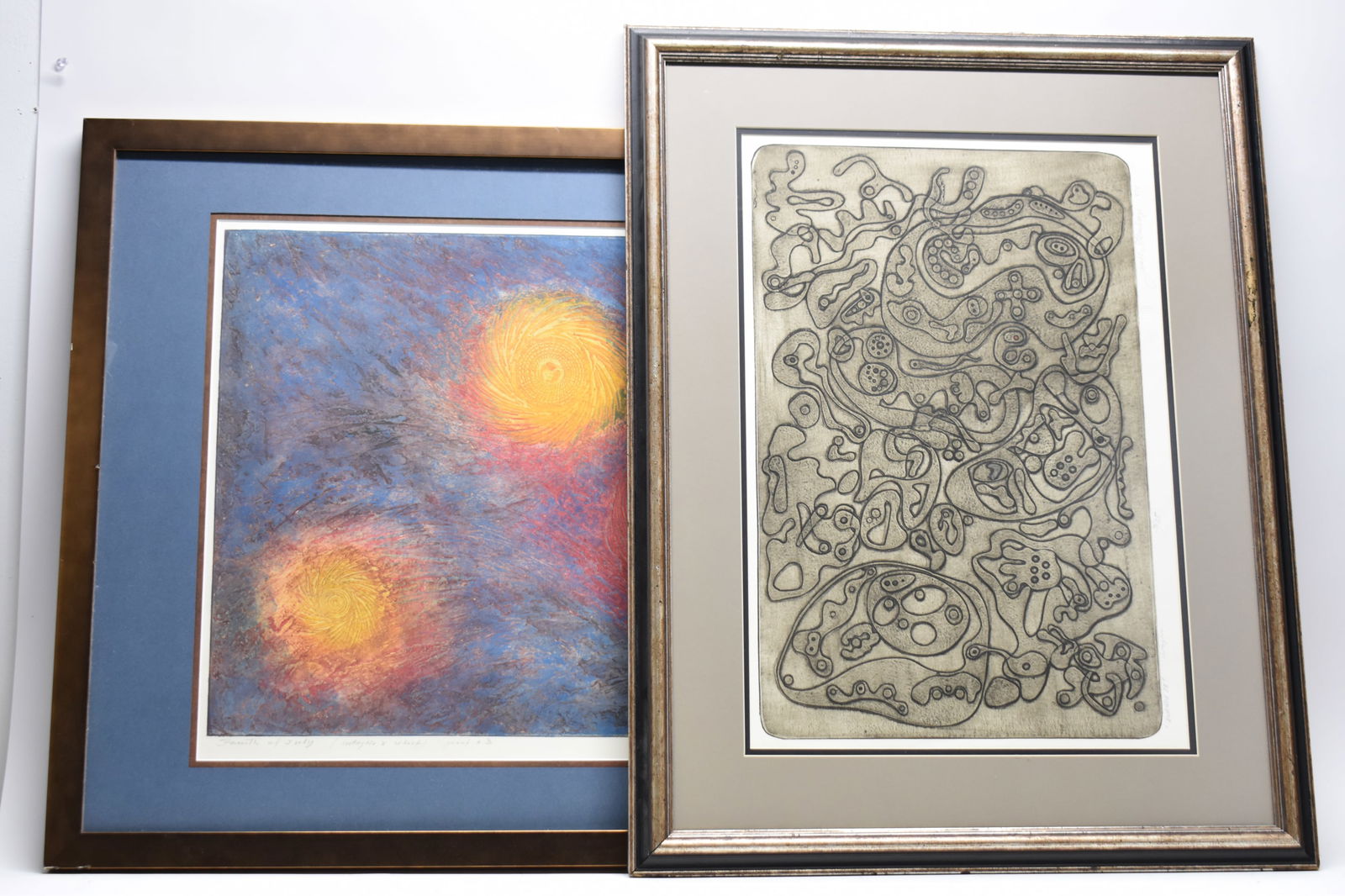 Janis K. Sternbergs "Fourth of July" Abstract Framed and Signed Print (1 of 11)