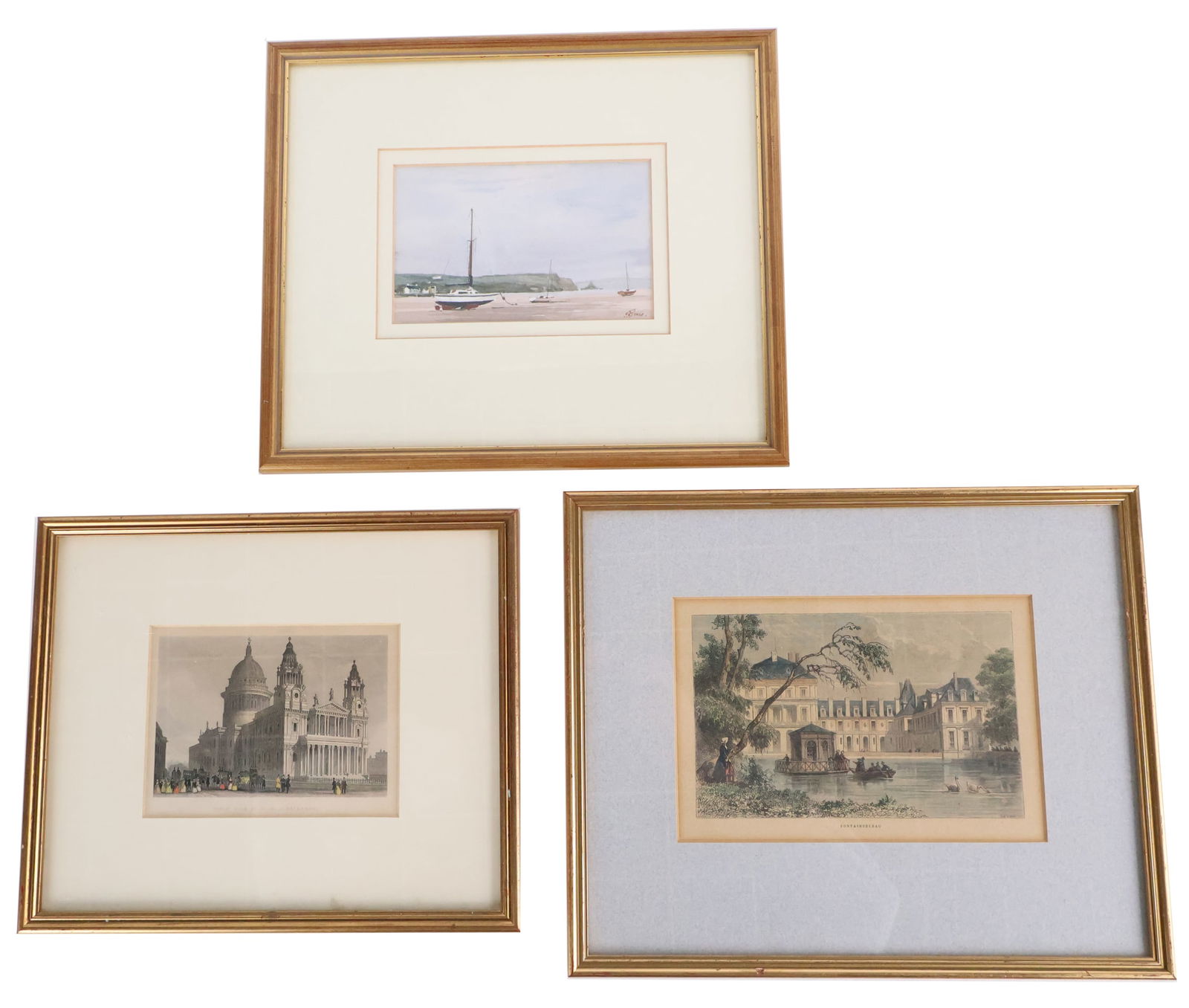 Duncan Bruce, English 20th C., Low Water-Newport Bay, Watercolor (1 of 13)