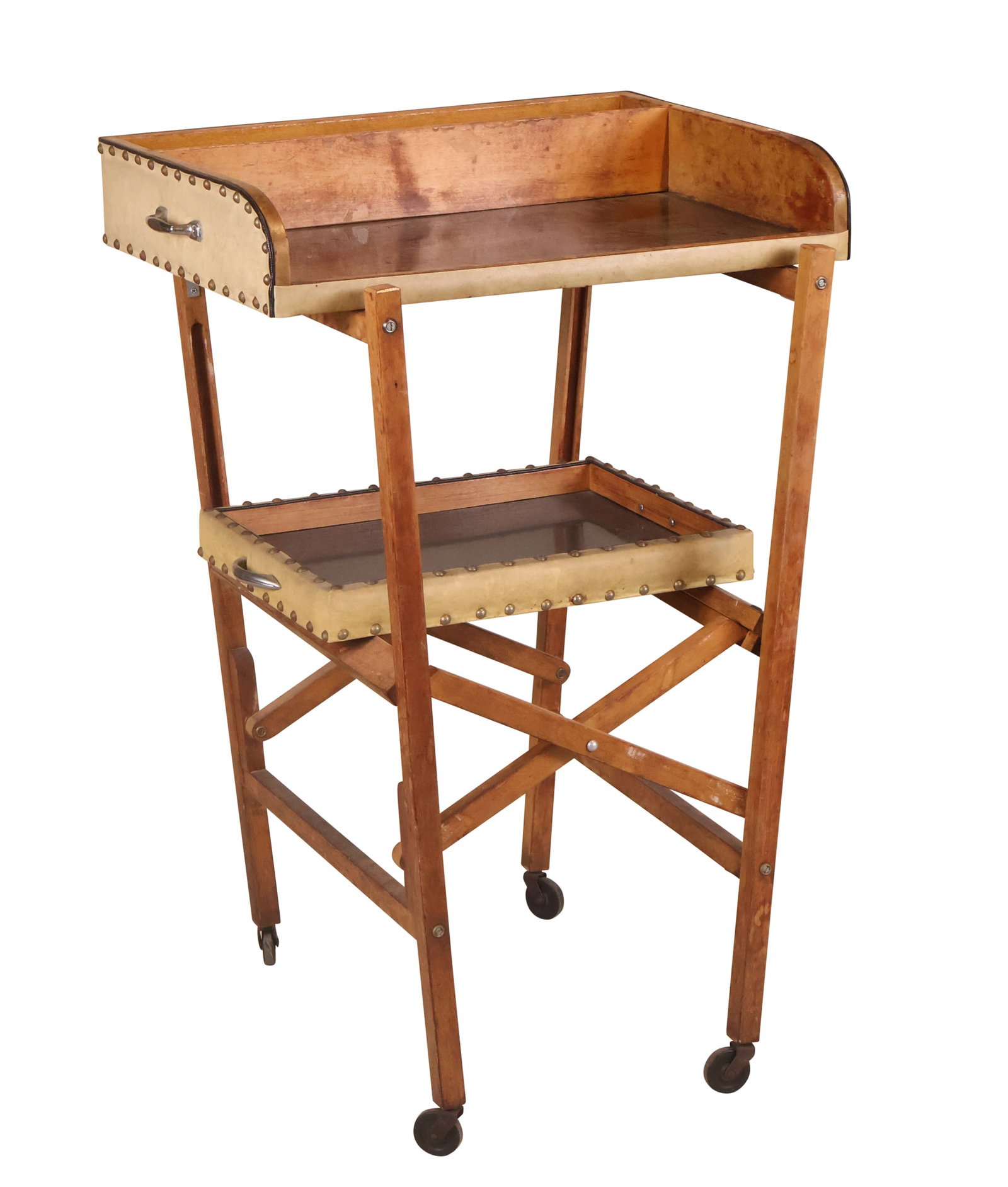 Art Deco Folding Serving Bar Cart Table (1 of 11)