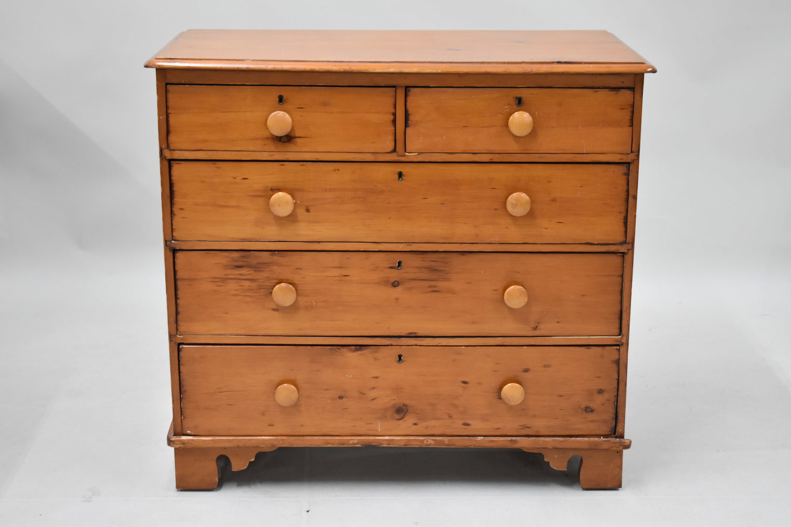 Antique Pine Cottage Chest of Drawers (1 of 10)