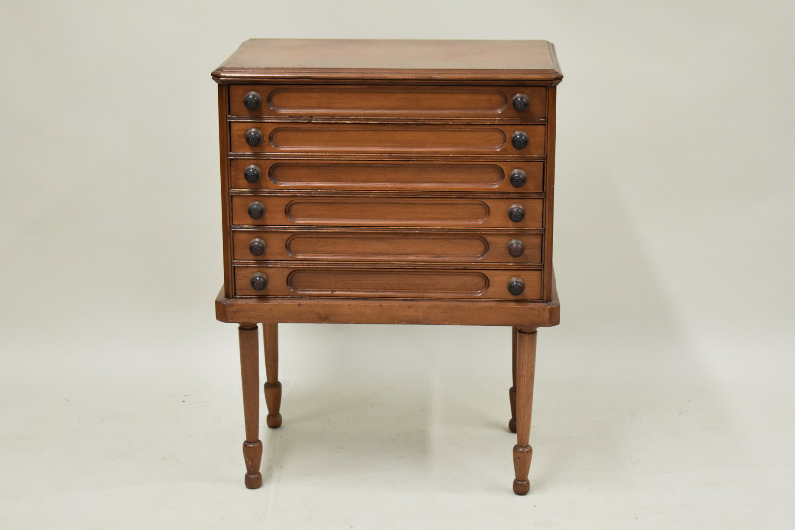 Antique Wooden Spool Cabinet on Legs (1 of 7)