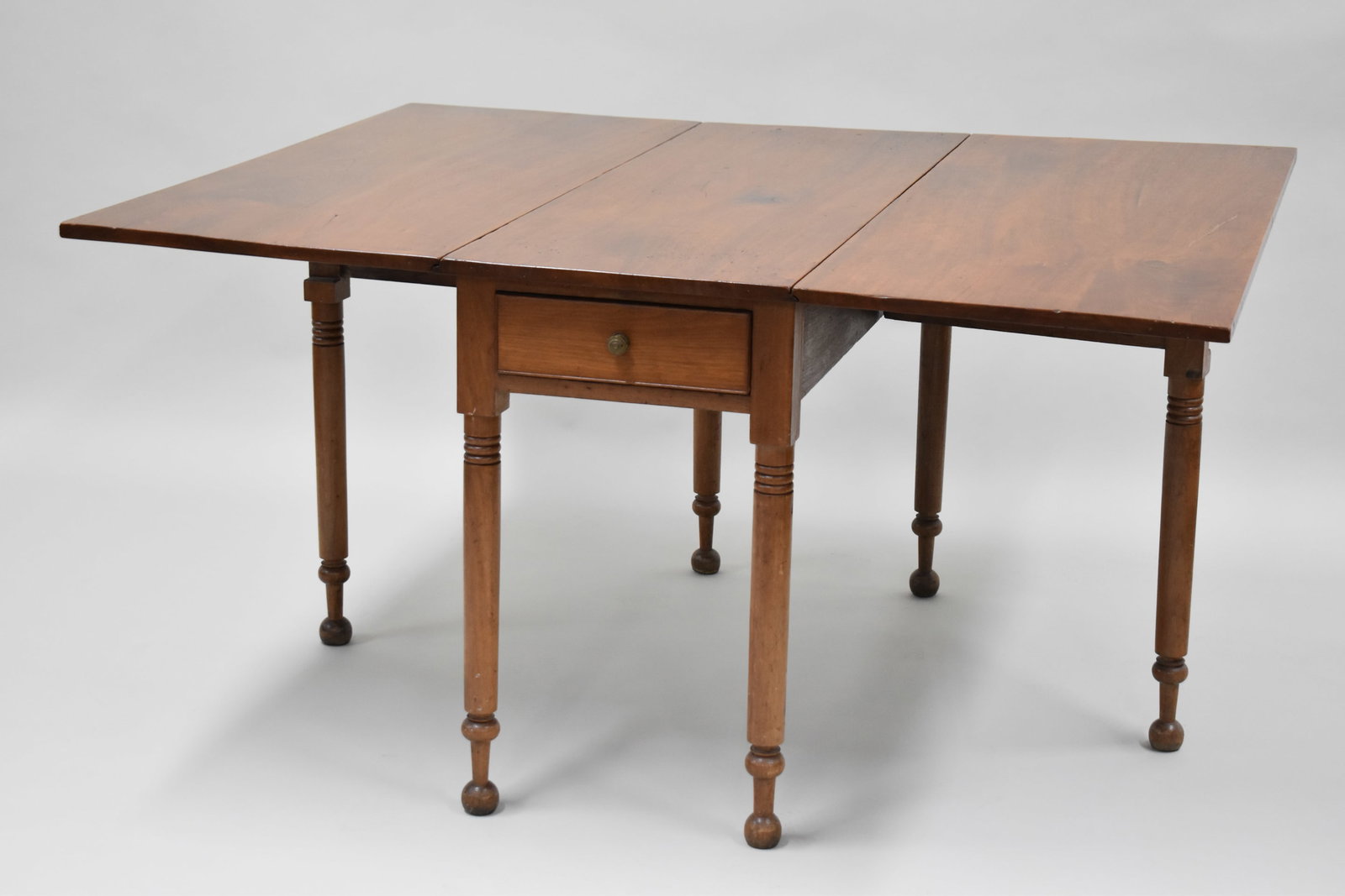 Antique Cherrywood Drop Leafs Dining Table (1 of 8)