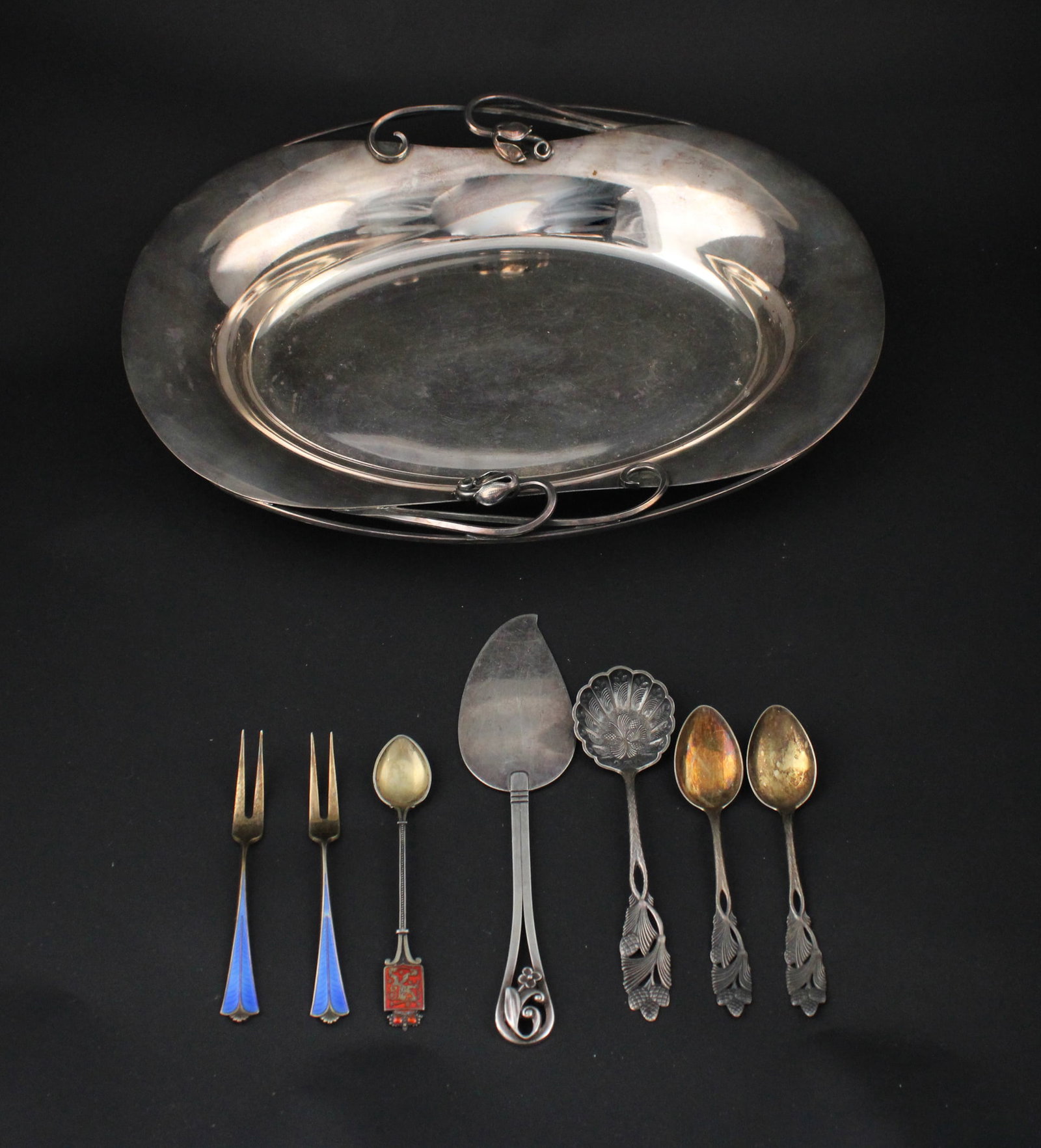 Georg Jensen Sterling Silver Floral Cheese Knife (1 of 10)