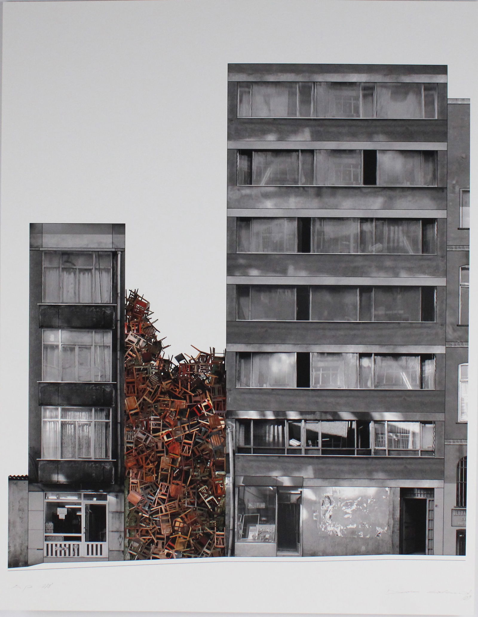 Doris Salcedo, Colombia 1958-, Istanbul Project I, Piezo-Pigment (1 of 3)