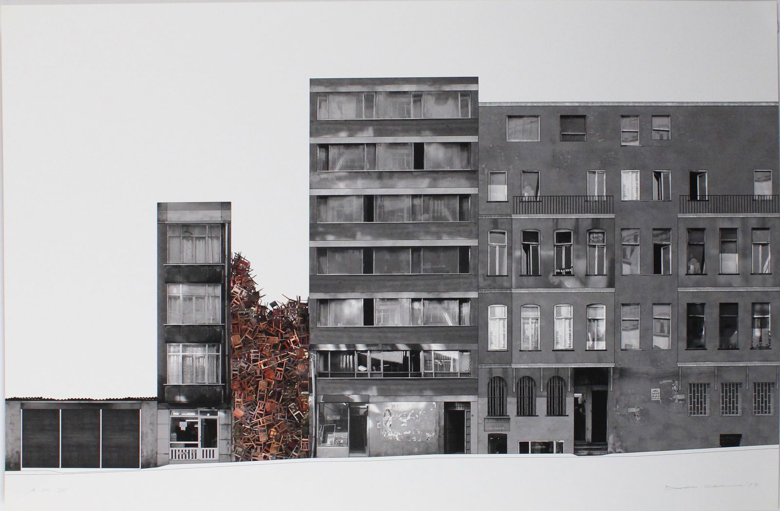 Doris Salcedo, Colombia 1958-, Istanbul Project II, Piezo-Pigment (1 of 3)