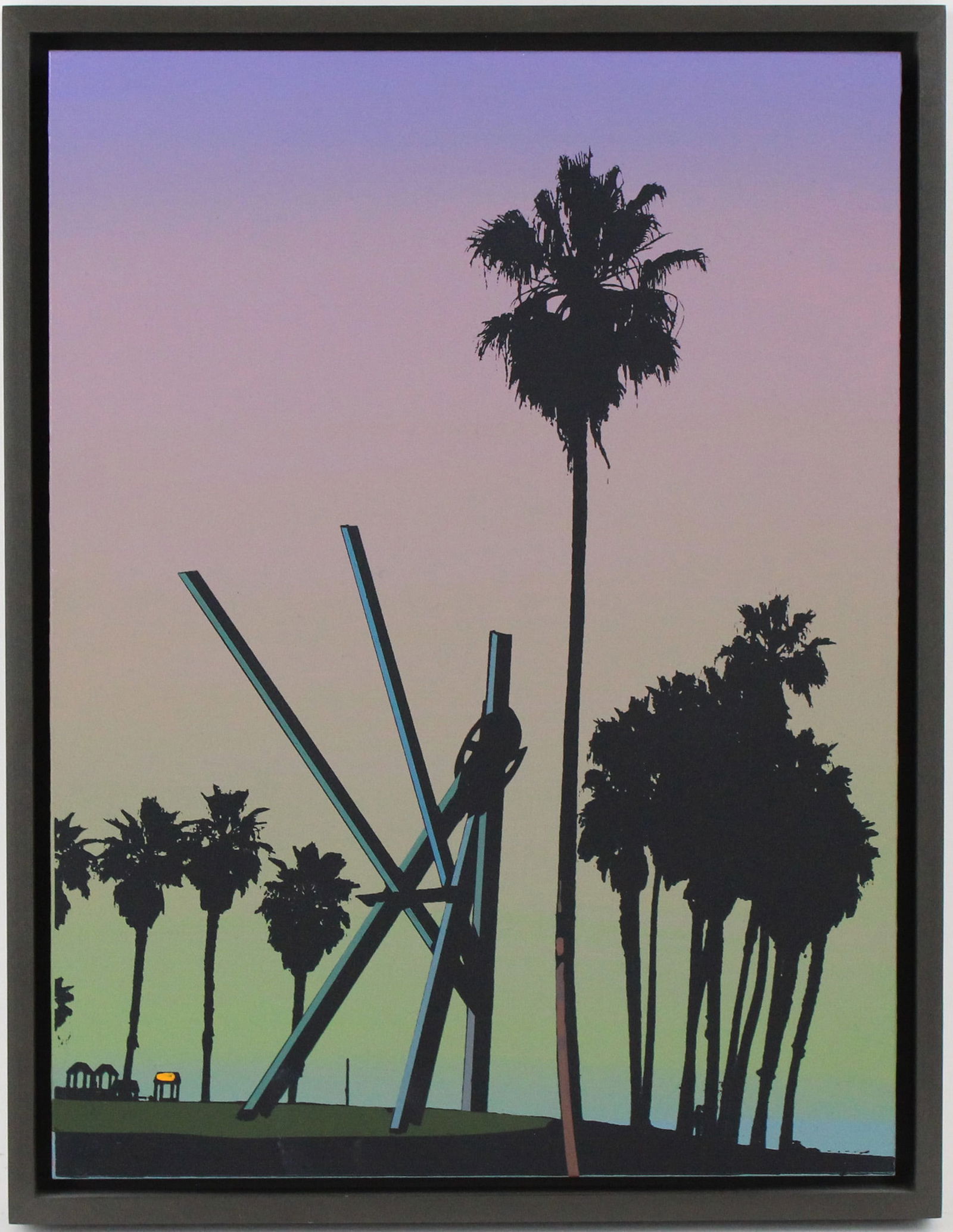 Glen Rubsamen, American 1959-, The Disguise Was Almost Perfect Again, Acrylic and Silkscreen on: Glen RubsamenAmerican, 1959-The Disguise Was Almost Perfect AgainAcrylic and Silkscreen on MasoniteLabeled verso, signed verso, 2019, edition of 5 with 2 A/P.Provenance: The Estate of Theodore A Bonin