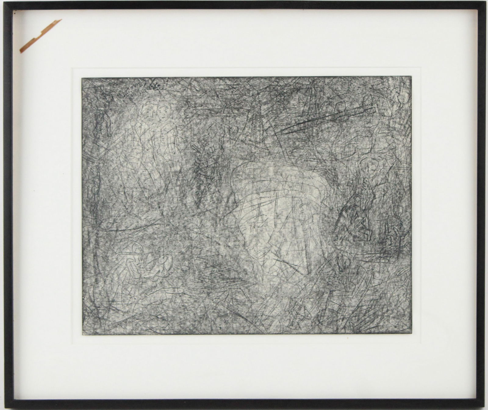 Joseph James Nechvatal, American 1951, Hey You, Graphite on Paper (1 of 6)