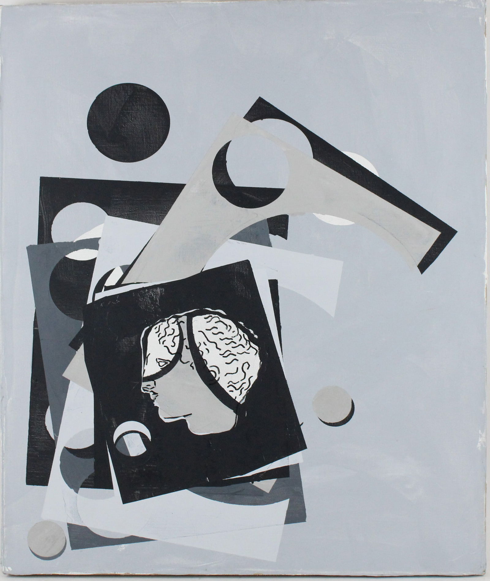 Judy Rifka, American 1945, Laborde Head, Mixed Media on Canvas: Judy RifkaAmerican, 1945Laborde HeadMixed Media on CanvasSigned, titled, and dated 1989 verso.Provenance: The Estate of Theodore A Bonin30 x 24 in. (76.2 x 61 cm.)