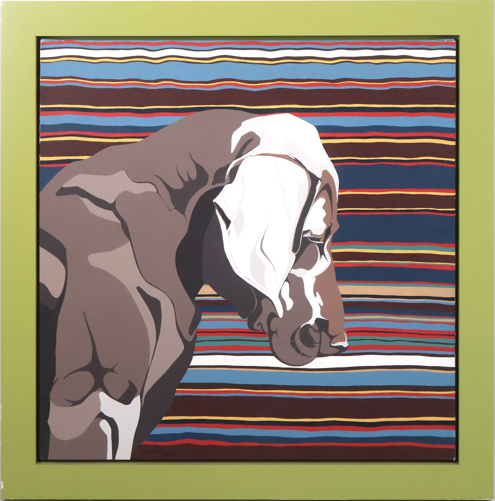 Modern Dog Portrait, Oil on Canvas (1 of 9)