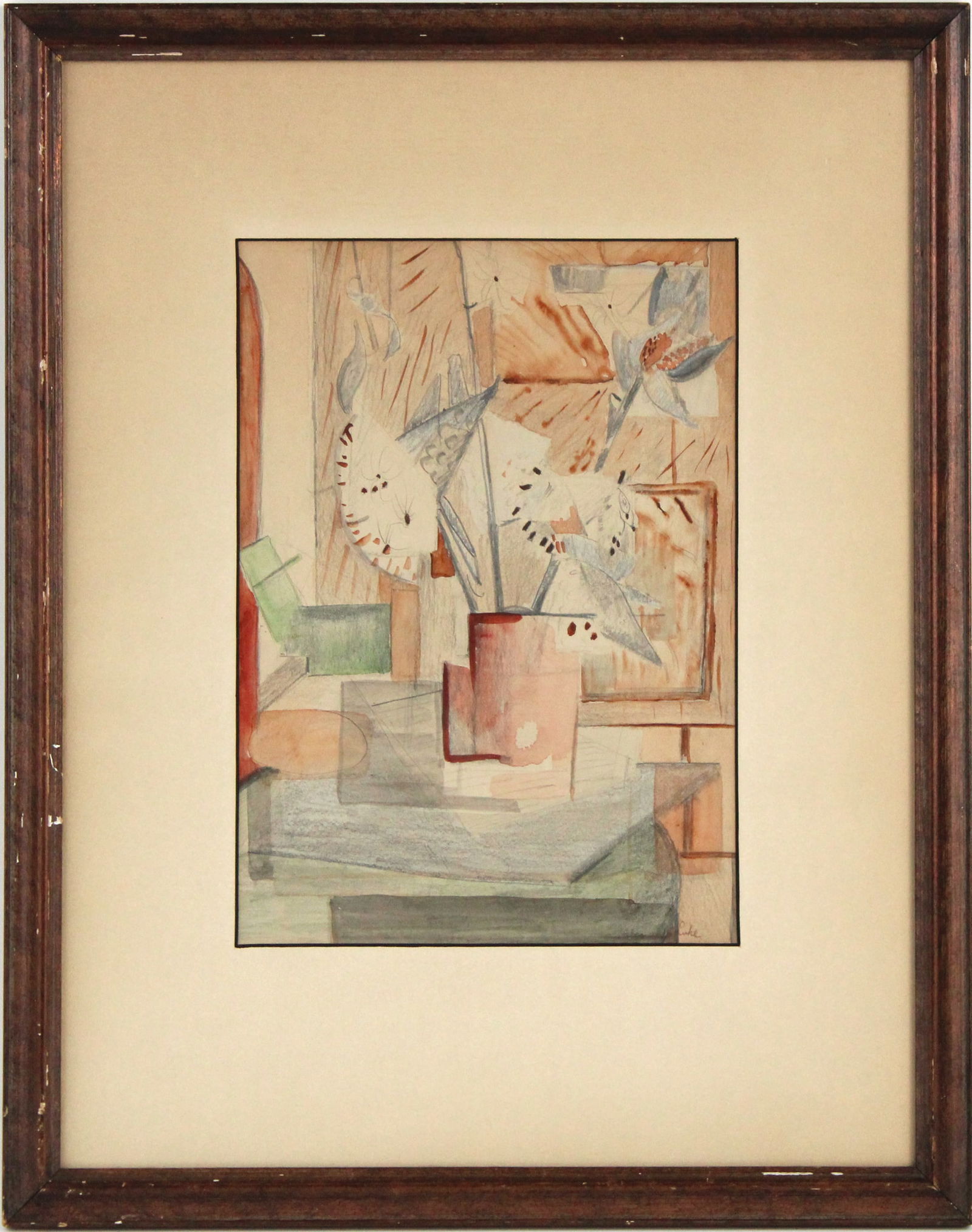 Alexandra Luke, Canadian 1901-1967, Abstract Still Life, Mixed Media (1 of 7)