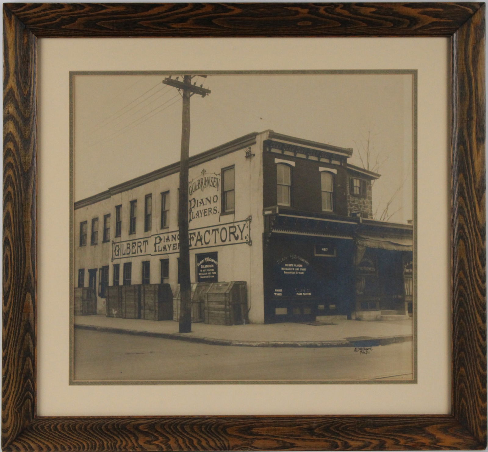 Gilbert Piano Player Factory, Sepia Toned Photograph (1 of 5)