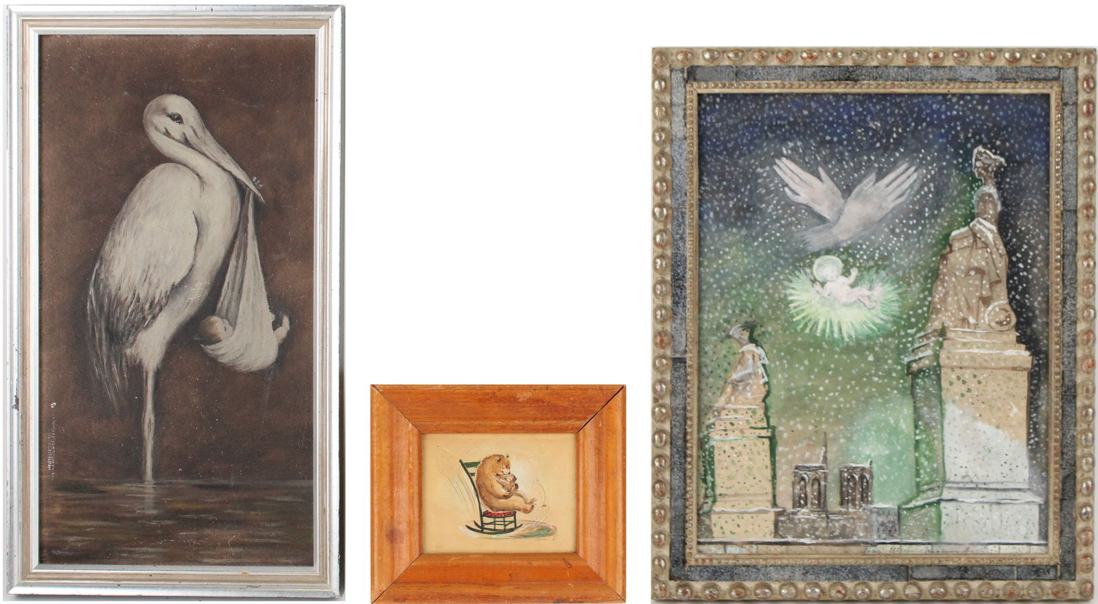 Alice Holicke, Christmas Scene, Gouache on Paper (1 of 14)