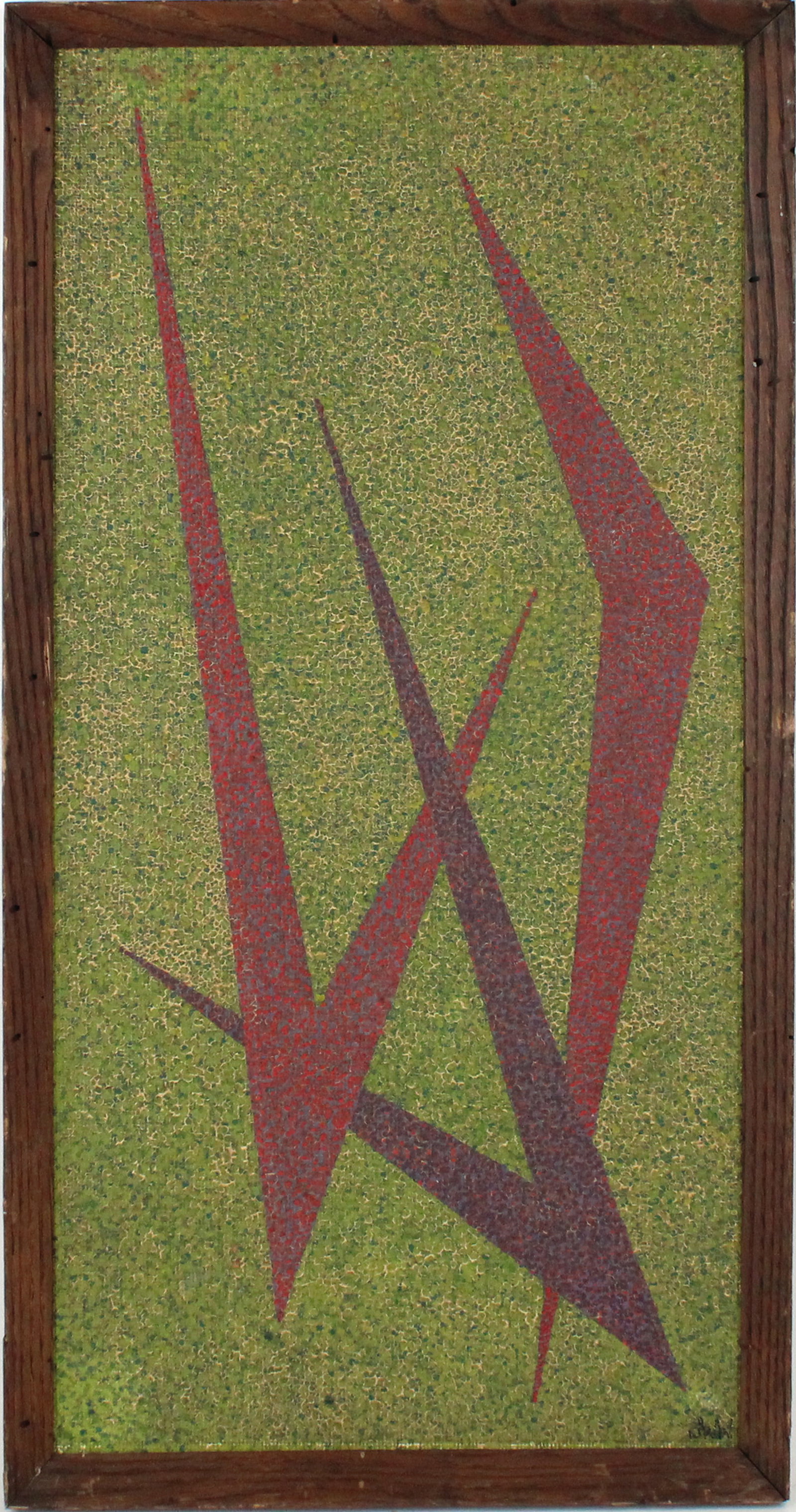 Pointillistic Abstract, Oil on Masonite (1 of 5)