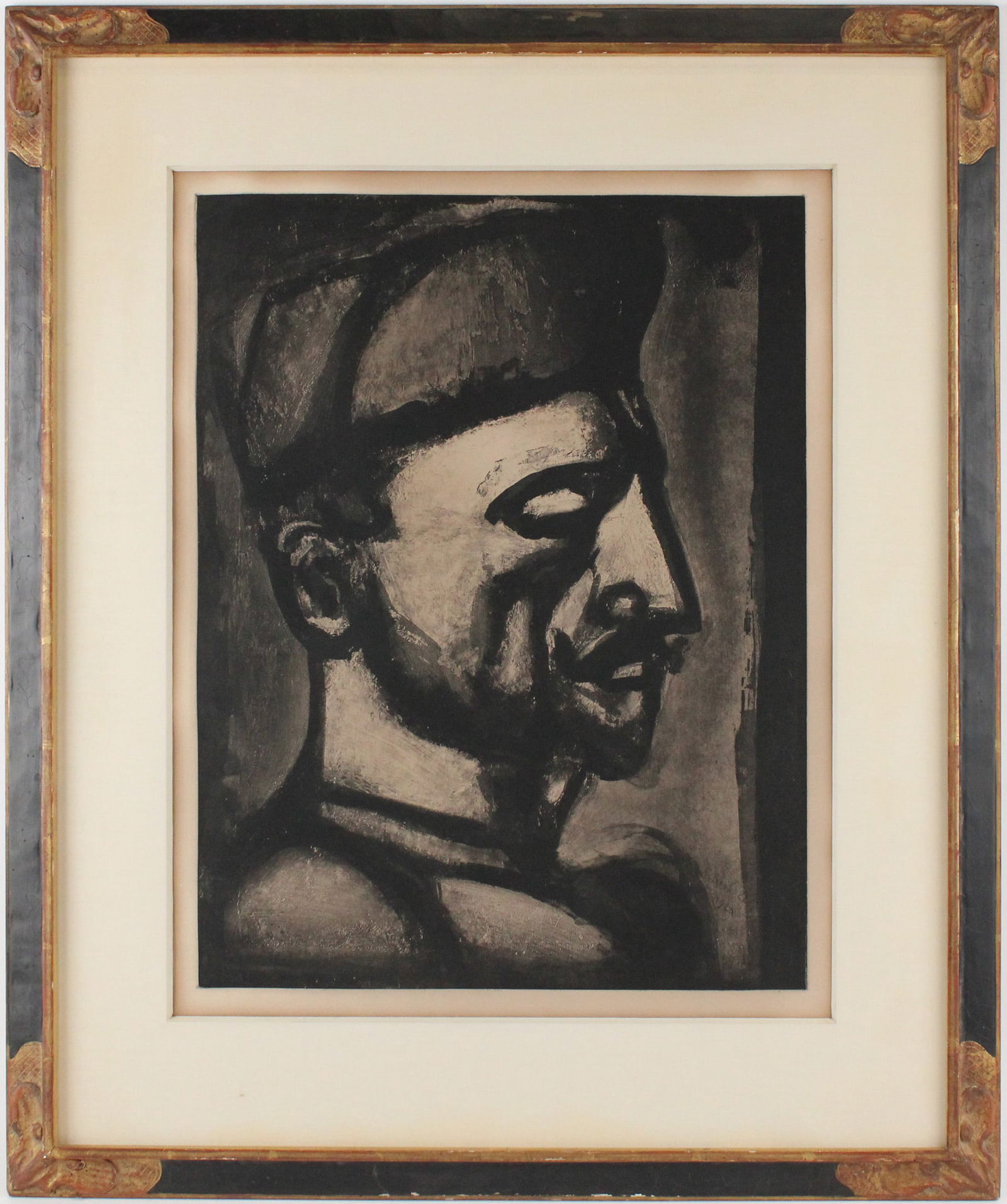 Georges Rouault, French 1871-1958, Dura lex sed lex, Aquatint: Georges RouaultFrench, 1871-1958Dura lex sed lexAquatintSigned in the plate, l.r. and dated 1926.Sight: 24 x 18 1/2 in. (61 x 47 cm.), Frame: 34 x 27 3/4 in. (86.4 x 70.5 cm.)