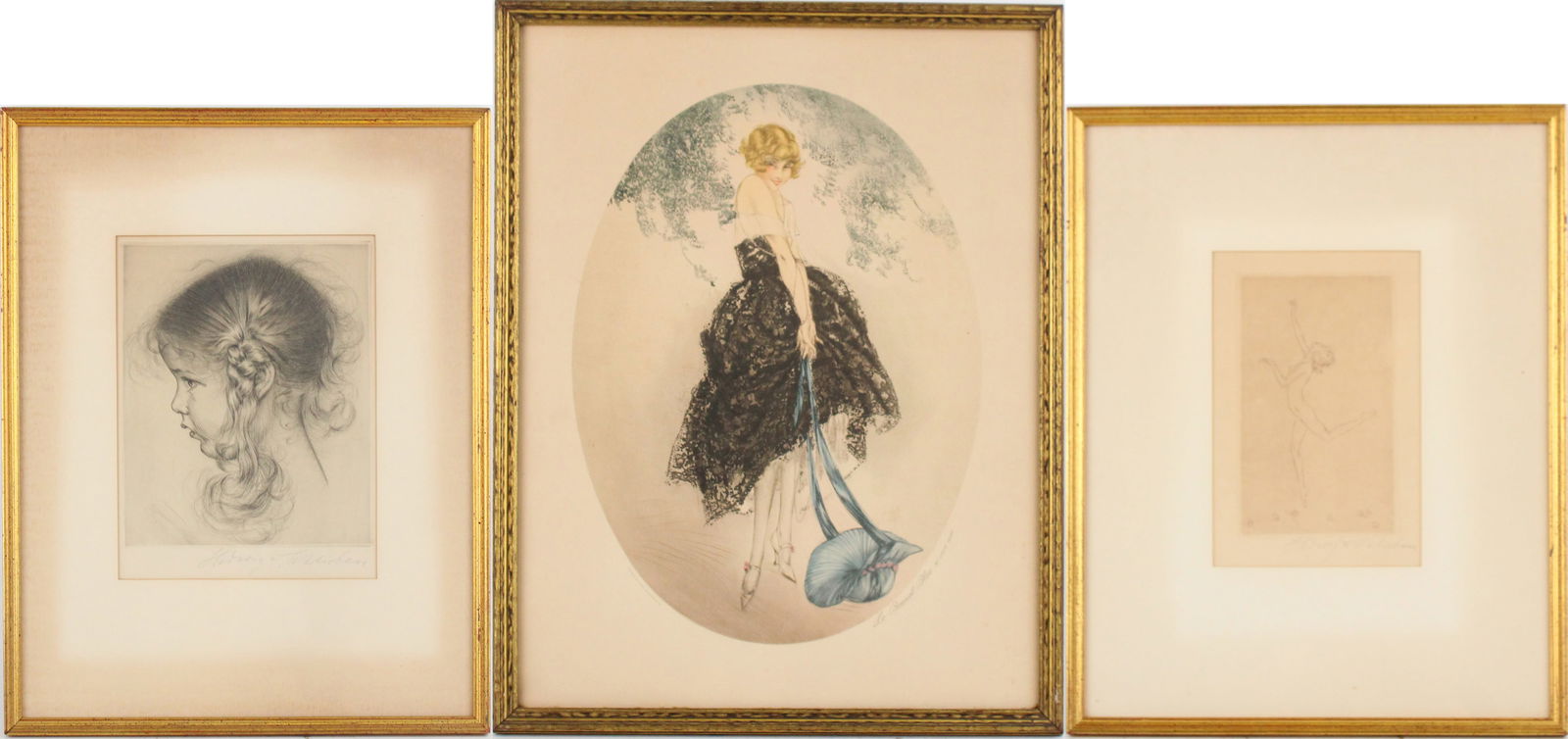 Two Etchings Henri Le Riche ( French 1868 1944)