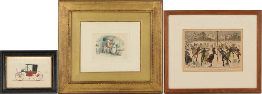R. Taylor, Amusements at Government House, Ottawa, Canada, Print: R. TaylorAmusements at Government House, Ottawa, CanadaPrintThe Maypole in Winter. Together with a print of "Coupe Trois Quarts" and "John Anderson, my Jo" by Thomas Stothard print