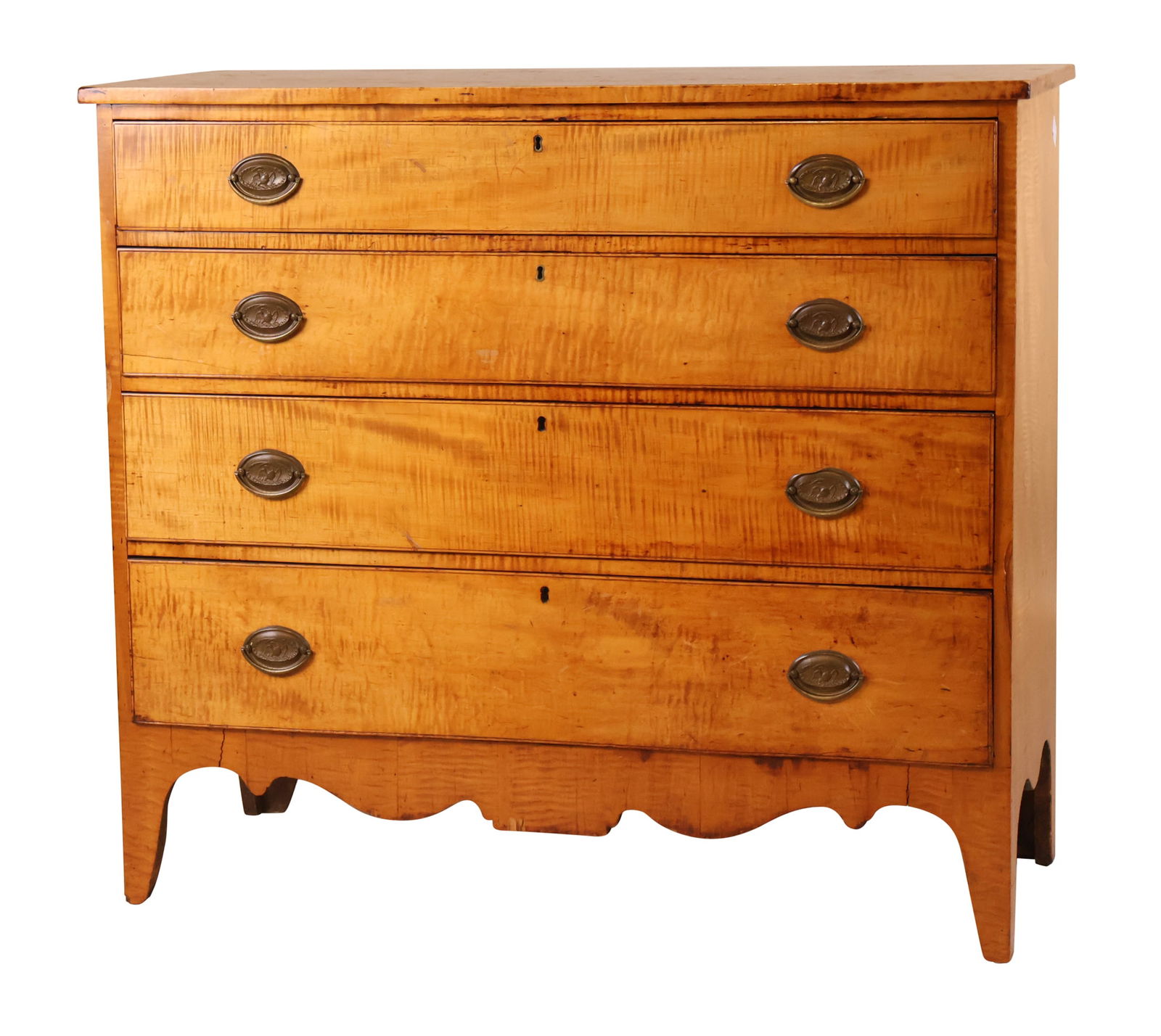 Federal Figured Maple Chest of Drawers (1 of 14)
