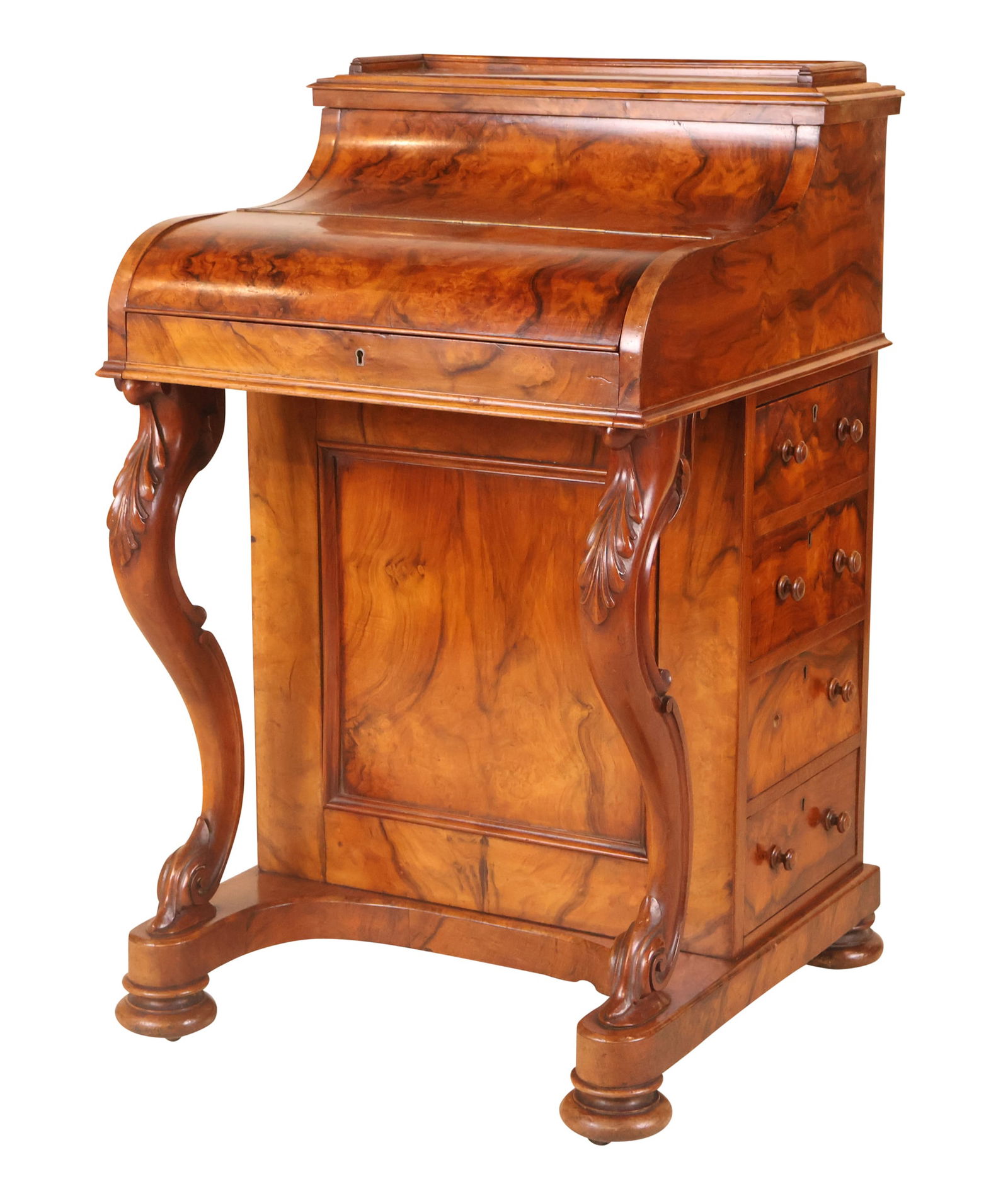 Victorian Harlequin-Action Burlwood Davenport (1 of 13)