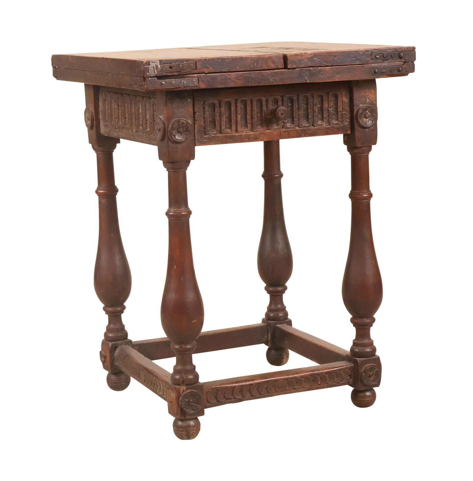 Baroque Style Carved Walnut Side Table (1 of 11)