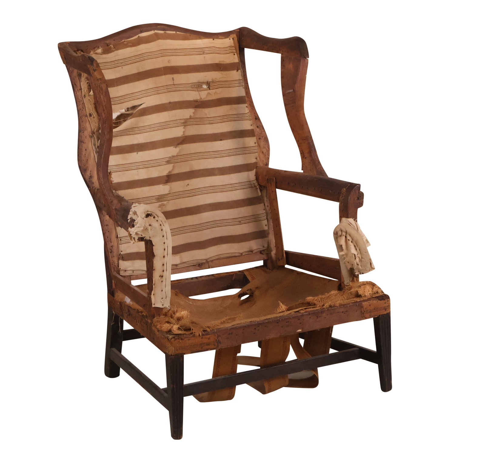Hepplewhite Mahogany Wing Armchair Frame (1 of 18)