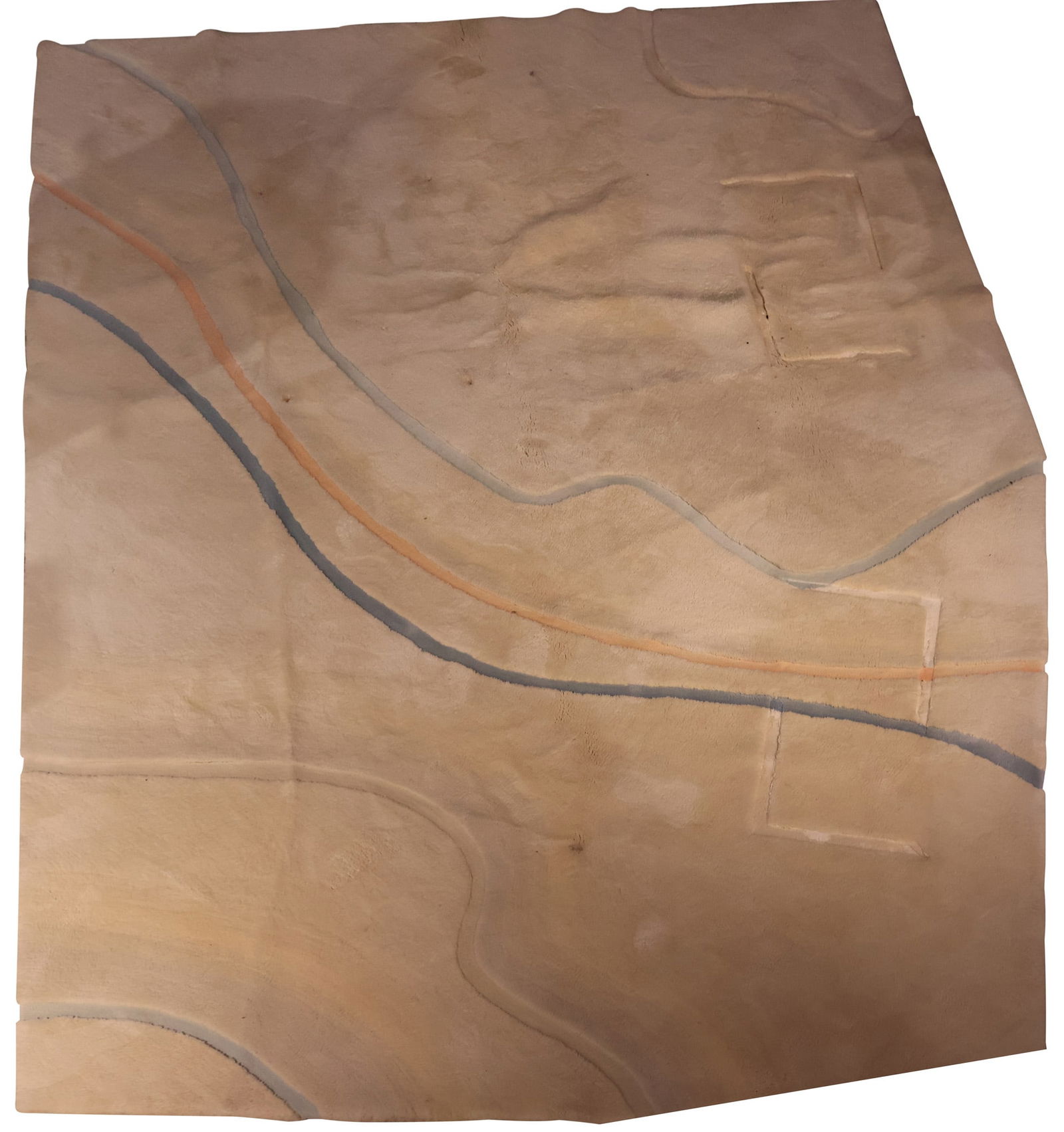 Contemporary Edward Fields Wool Carpet: Contemporary Edward Fields Wool CarpetNot symmetrical.Appx 9'3" x 12'9"