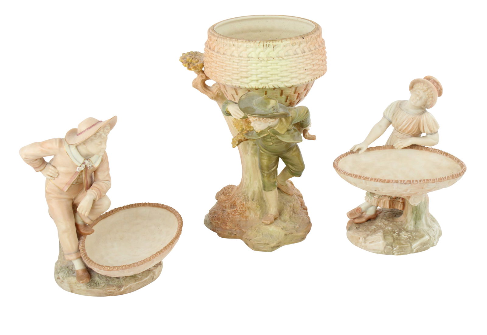 Three Royal Worcester Figural Compotes (1 of 9)