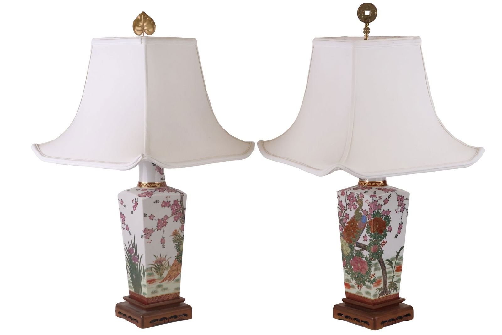 Pair of Chinese Style Porcelain Table Lamps (1 of 13)